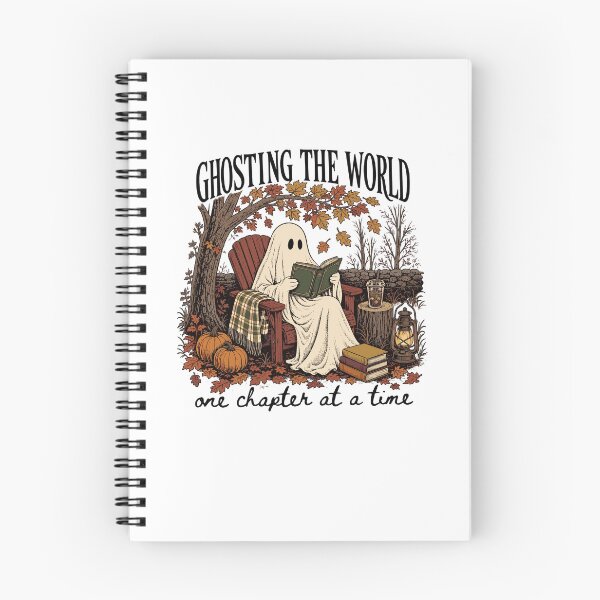Item preview, Ghosting the World Cozy Autumn Reading designed and sold by cerima.