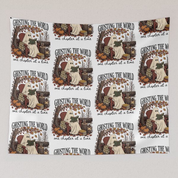 Item preview, Ghosting the World Cozy Autumn Reading designed and sold by cerima.