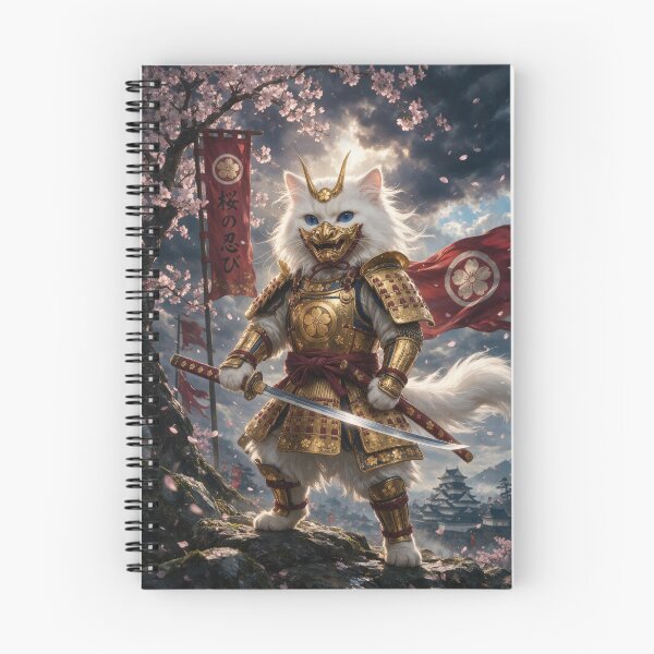Item preview, White Cat Samurai in Golden Armor designed and sold by Lineer22.