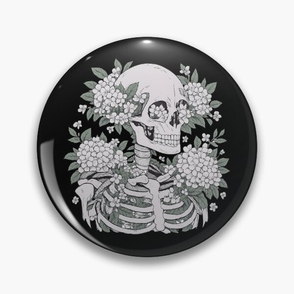 Item preview, Skeleton Floral Bust Shirt | Botanical Skull Design designed and sold by MOCH- ART.