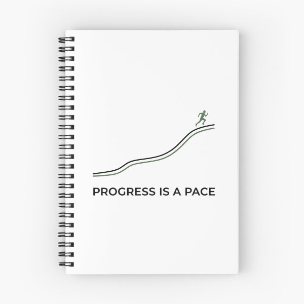 Item preview, Progress is a Pace - Running Design designed and sold by RunningWhiskers.