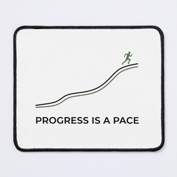 Item preview, Progress is a Pace - Running Design designed and sold by RunningWhiskers.