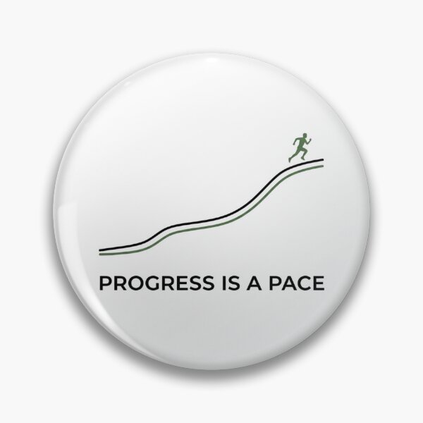 Item preview, Progress is a Pace - Running Design designed and sold by RunningWhiskers.