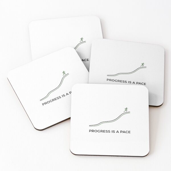 Item preview, Progress is a Pace - Running Design designed and sold by RunningWhiskers.