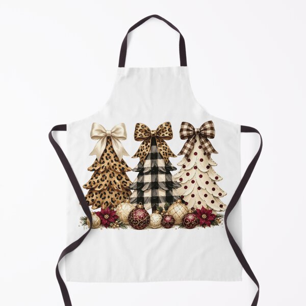 Item preview, Leopard Christmas Tree Coquette Burgundy Holiday designed and sold by DYAFLK.