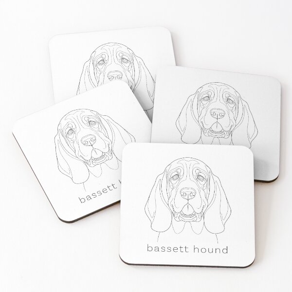 Item preview, Bassett Hound Line Art designed and sold by SUP-R-Ts.