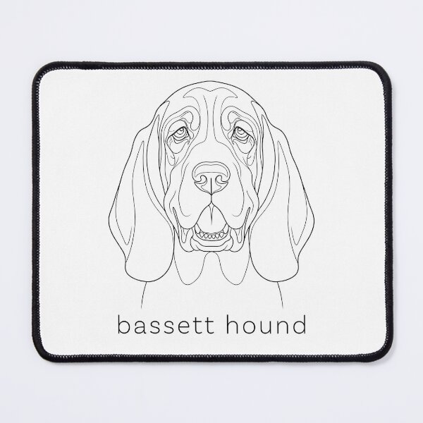 Item preview, Bassett Hound Line Art designed and sold by SUP-R-Ts.