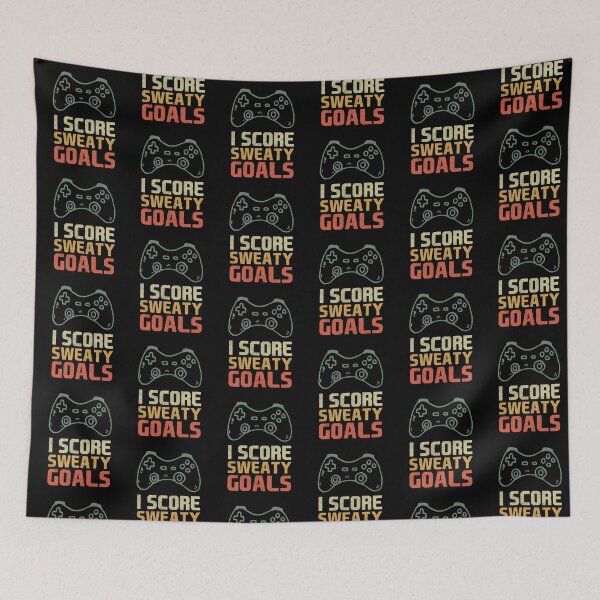 Item preview, Vintage I Score Sweaty Goals Typical Gamer v3 designed and sold by Saad Akchich.
