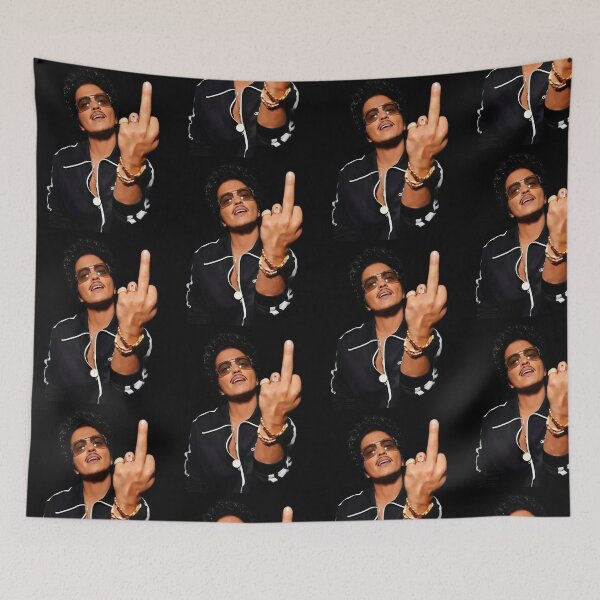 Item preview, Bruno Middle Finger Funny Pop Music Rebel Design designed and sold by Mind-Drift.