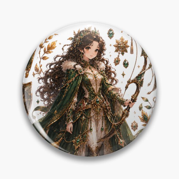 Item preview, Emerald Huntress Princess | Fantasy Warrior Sticker designed and sold by blossomfun.