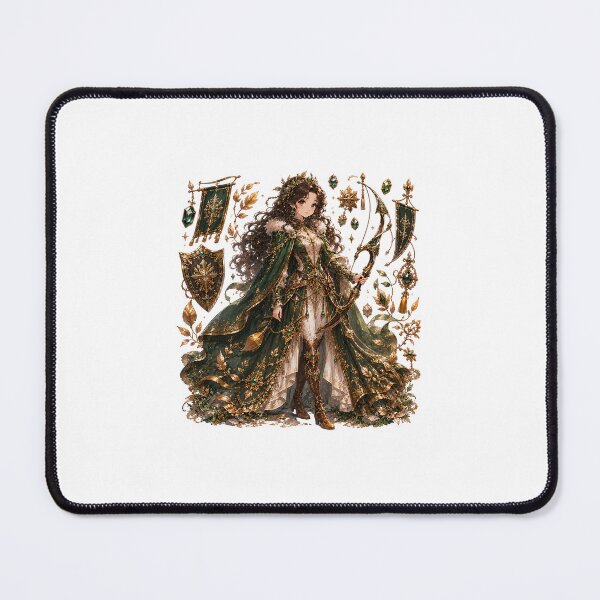 Item preview, Emerald Huntress Princess | Fantasy Warrior Sticker designed and sold by blossomfun.