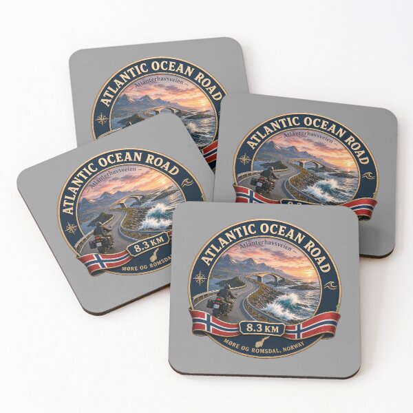 Item preview, Atlantic Ocean Road Norway Atlanterhavsvegen Sticker TShirt 14 designed and sold by OuterShellUK.