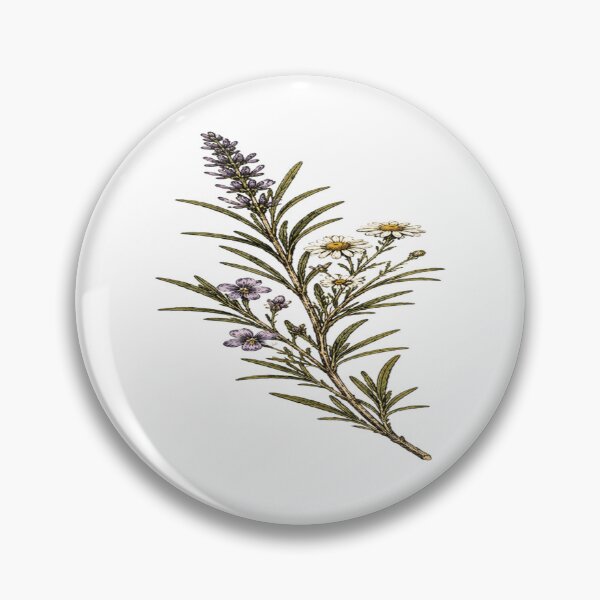 Item preview, Wildflower Sprig – Vintage Botanical Illustration for an Herbal Apothecary designed and sold by Thegoldenline.