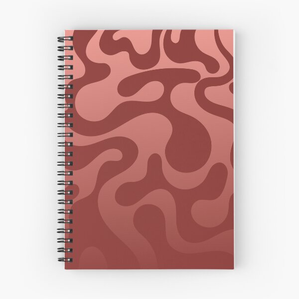 Item preview, Fluid Topography – Abstract Organic Gradient Pattern | Red designed and sold by Frohyou.
