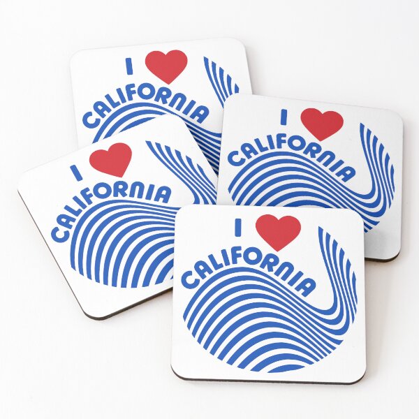Item preview, I Love California 70s 80s Style Tourist Souvenir designed and sold by darklordpug.