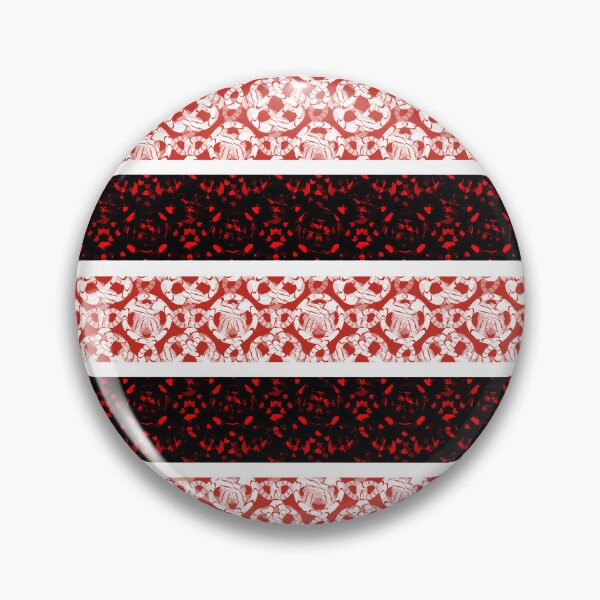 Item preview, Traditional Lace Border Pattern - Red and Black Gothic Geometric Fabric designed and sold by MAMA.art.Rio <Marsailhe_Milward>.