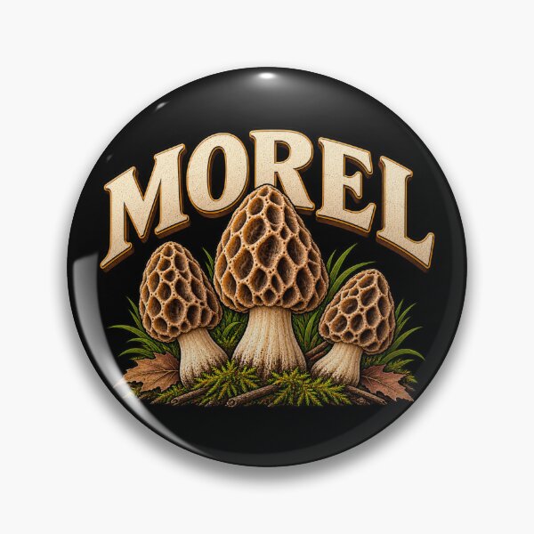 Item preview, Morel Mushroom Vintage Foraging Design designed and sold by OddHobbyClub.