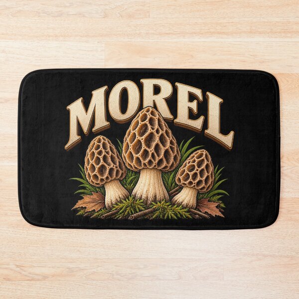 Item preview, Morel Mushroom Vintage Foraging Design designed and sold by OddHobbyClub.