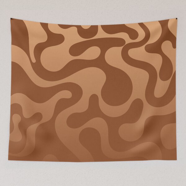 Item preview, Fluid Topography – Abstract Organic Gradient Pattern | Orange designed and sold by Frohyou.
