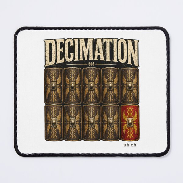 Item preview, Decimation Roman Legion Ancient Military Punishment designed and sold by Retr0Tshirts.