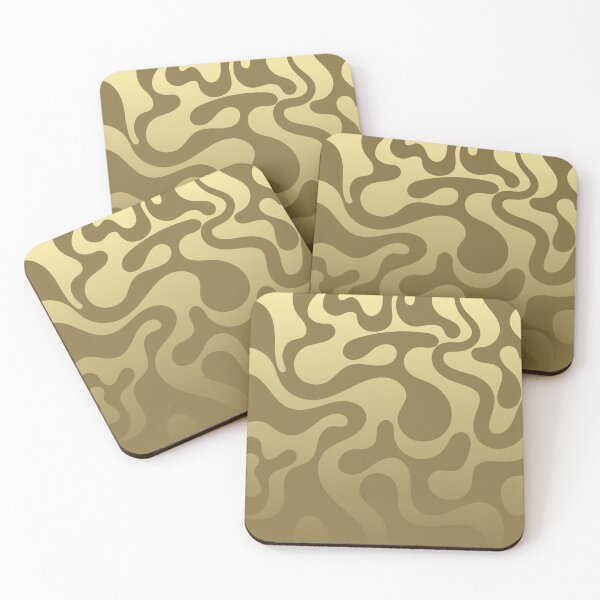 Item preview, Fluid Topography – Abstract Organic Gradient Pattern | Yellow designed and sold by Frohyou.