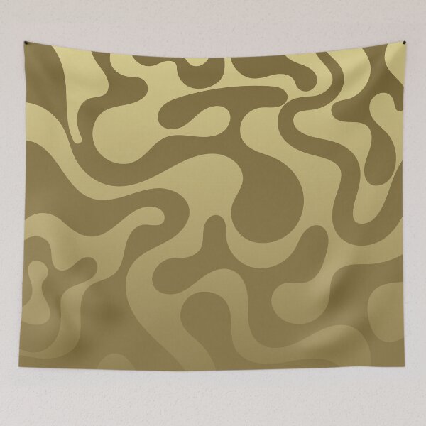 Item preview, Fluid Topography – Abstract Organic Gradient Pattern | Yellow designed and sold by Frohyou.
