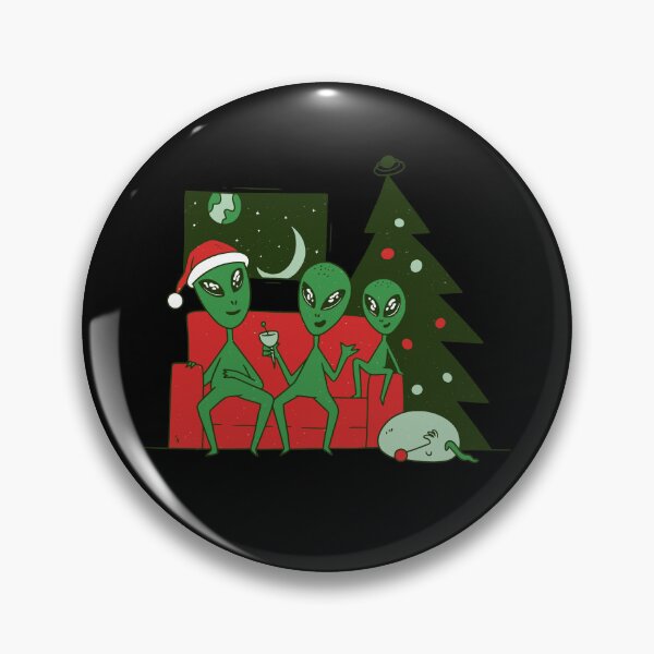 Item preview, Alien Family Chilling On Couch By Christmas Tree Gifts designed and sold by Saad Akchich.