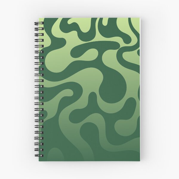 Item preview, Fluid Topography – Abstract Organic Gradient Pattern | Green designed and sold by Frohyou.