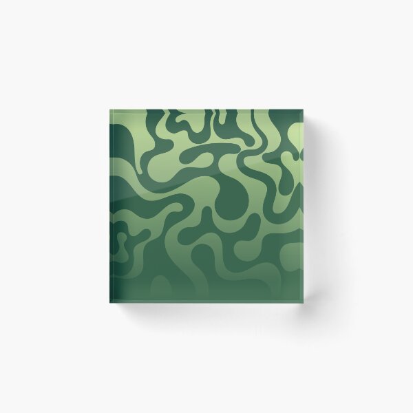 Item preview, Fluid Topography – Abstract Organic Gradient Pattern | Green designed and sold by Frohyou.