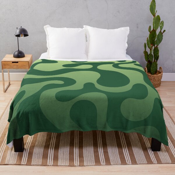 Item preview, Fluid Topography – Abstract Organic Gradient Pattern | Green designed and sold by Frohyou.