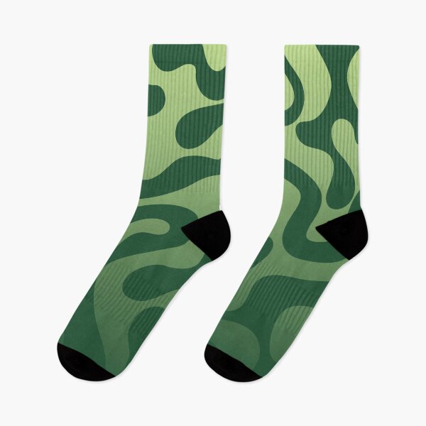 Item preview, Fluid Topography – Abstract Organic Gradient Pattern | Green designed and sold by Frohyou.