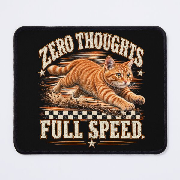 Item preview, Funny Orange Tabby Crazy Cat Energy Race Checkered designed and sold by JediKittenWars.