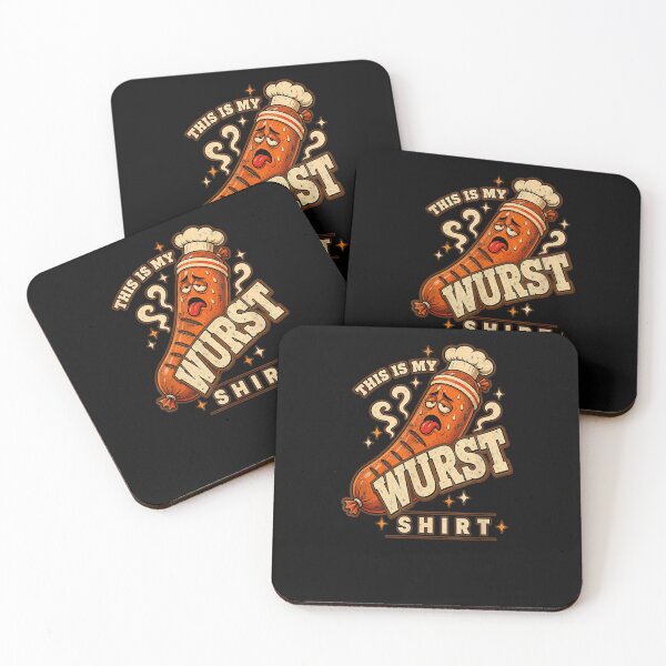 Item preview, This is My Wurst Shirt - Funny Sausage Pun  designed and sold by MatherFisher.