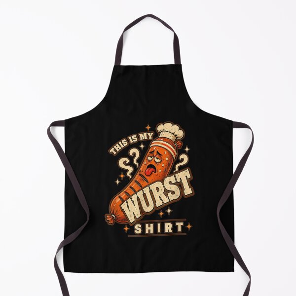 Item preview, This is My Wurst Shirt - Funny Sausage Pun designed and sold by MatherFisher.