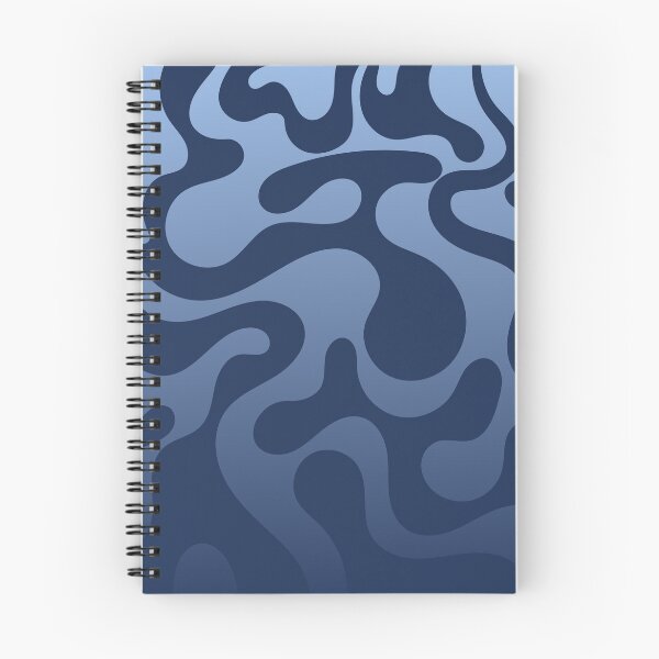 Item preview, Fluid Topography – Abstract Organic Gradient Pattern | Blue designed and sold by Frohyou.