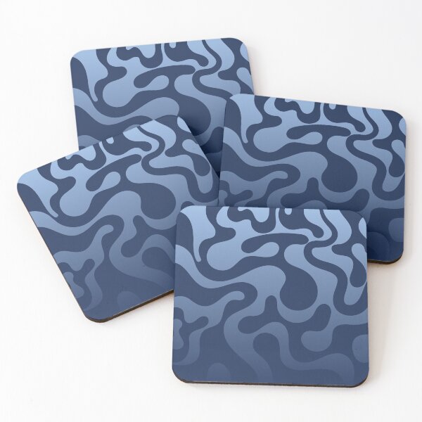 Item preview, Fluid Topography – Abstract Organic Gradient Pattern | Blue designed and sold by Frohyou.