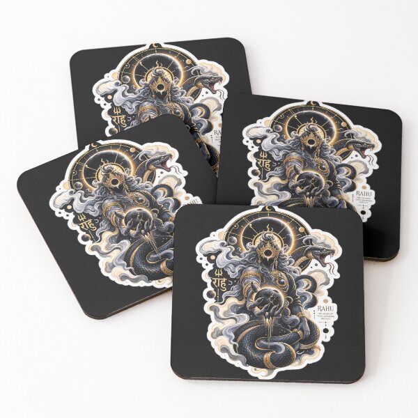 Item preview, Rahu: Lord of the Eclipse | Celestial Shadow Deity Sticker designed and sold by Ashutoshwarade.