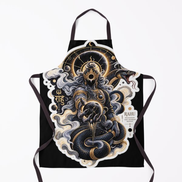 Item preview, Rahu: Lord of the Eclipse | Celestial Shadow Deity Sticker designed and sold by Ashutoshwarade.