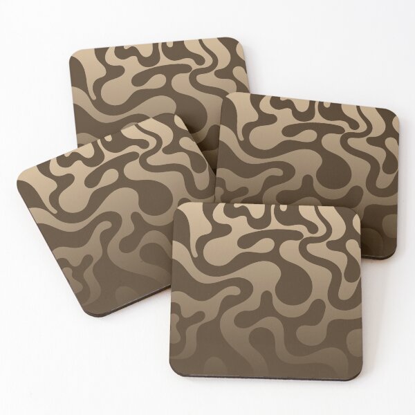Item preview, Fluid Topography – Abstract Organic Gradient Pattern | Brown designed and sold by Frohyou.