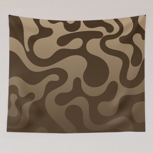 Item preview, Fluid Topography – Abstract Organic Gradient Pattern | Brown designed and sold by Frohyou.