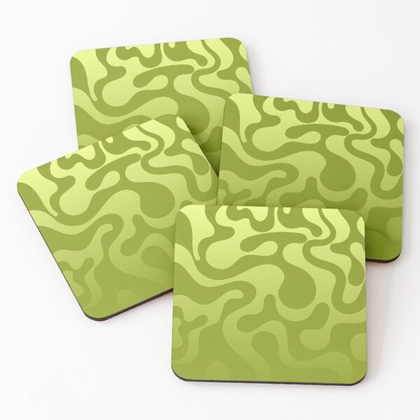 Item preview, Fluid Topography – Abstract Organic Gradient Pattern | Chartreuse designed and sold by Frohyou.