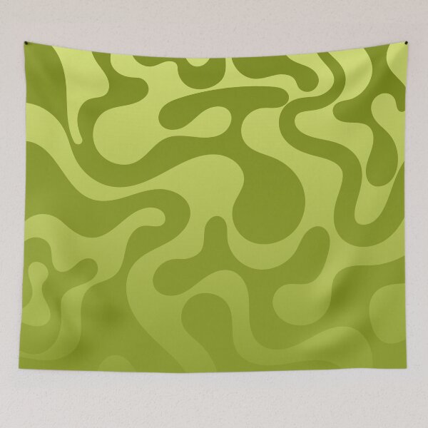 Item preview, Fluid Topography – Abstract Organic Gradient Pattern | Chartreuse designed and sold by Frohyou.