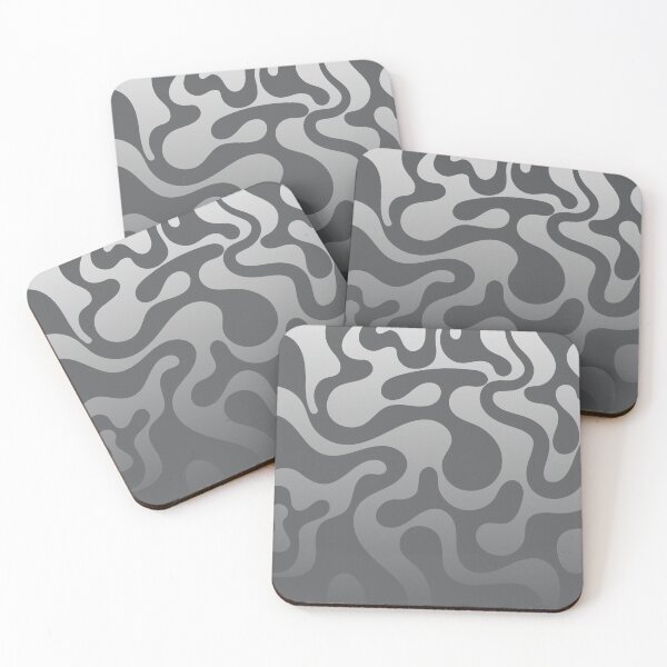Item preview, Fluid Topography – Abstract Organic Gradient Pattern | Gray designed and sold by Frohyou.