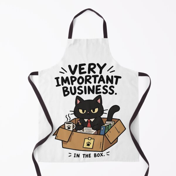 Item preview, Very Important Business – Black Cat CEO in a Box designed and sold by MewMade.