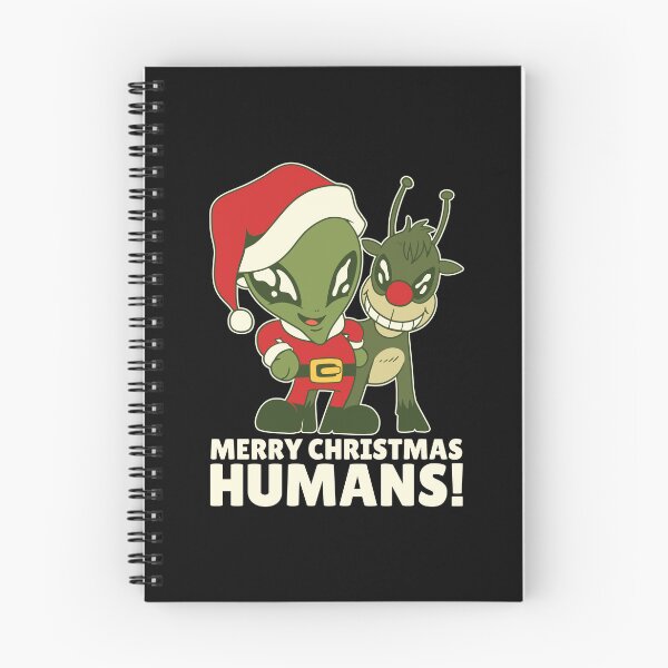 Item preview, Alien Santa With Elf Merry Christmas Humans Xmas Santa Claus designed and sold by Saad Akchich.