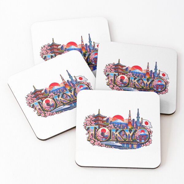 Item preview, Tokyo Japan Skyline – Mount Fuji, Cherry Blossoms & Japanese Landmarks designed and sold by SVALANART.