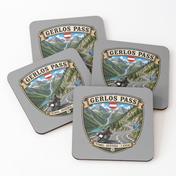 Item preview, Gerlos Alpine Road, Gerlos Alpenstraße Austria Motorcycle Sticker TShirt 07 designed and sold by OuterShellUK.