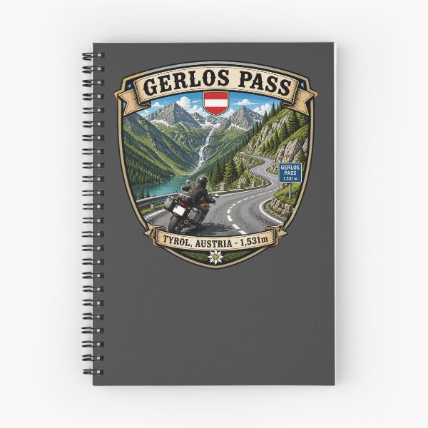 Item preview, Gerlos Alpine Road, Gerlos Alpenstraße Austria Motorcycle Sticker TShirt 07 designed and sold by OuterShellUK.