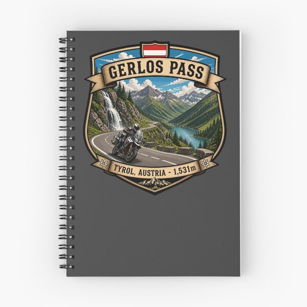 Item preview, Gerlos Alpine Road, Gerlos Alpenstraße Austria Motorcycle Sticker TShirt 08 designed and sold by OuterShellUK.