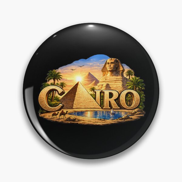 Item preview, Cairo Egypt – Pyramids of Giza & Great Sphinx Travel Design designed and sold by SVALANART.